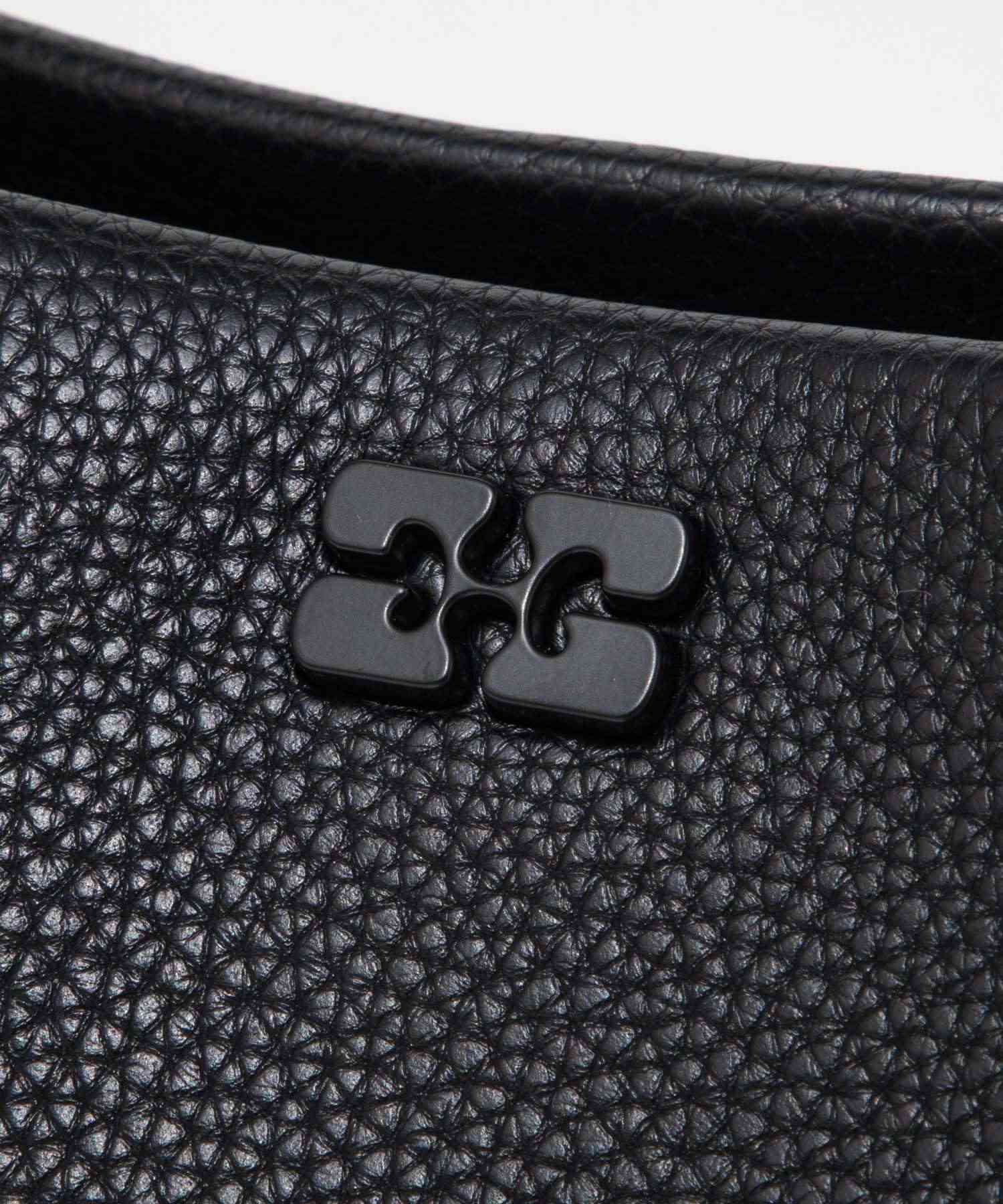 ガニー GANNI ガニー GANNI Grained Mini Ganni Bou Bag Grained グレイン ミニ ガニー ボウ バッグ A6961 5894 ハンドバッグ ショルダーバッグ （BLACK/ブラック） BLACK/ブラック
