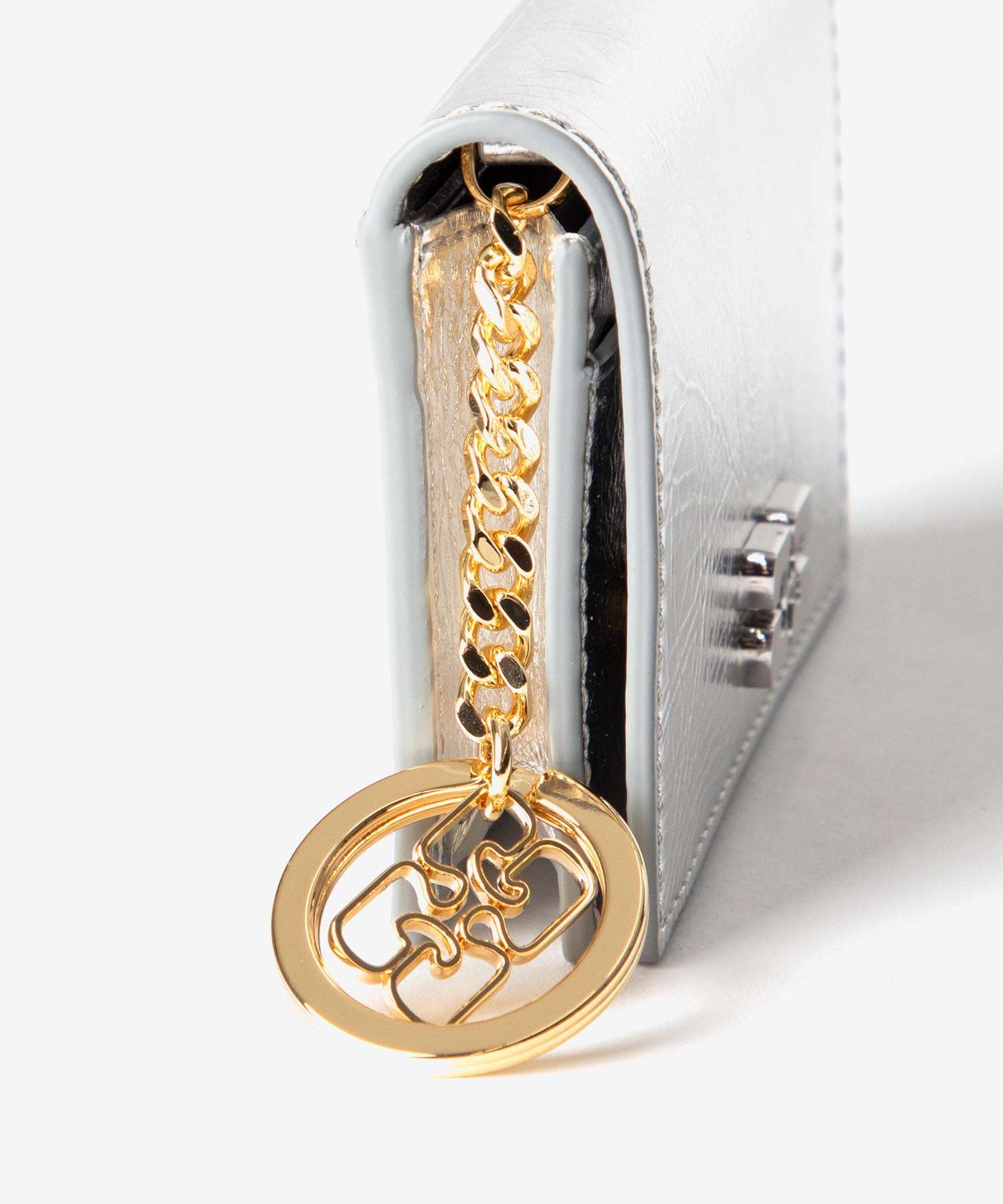 ガニー GANNI ガニー GANNI Bou Flap Card Holder Metallic ボウ フラップ カードホルダー メタリック A6393 カードケース レディース 財布 小物 （SILVER/シルバー） SILVER/シルバー