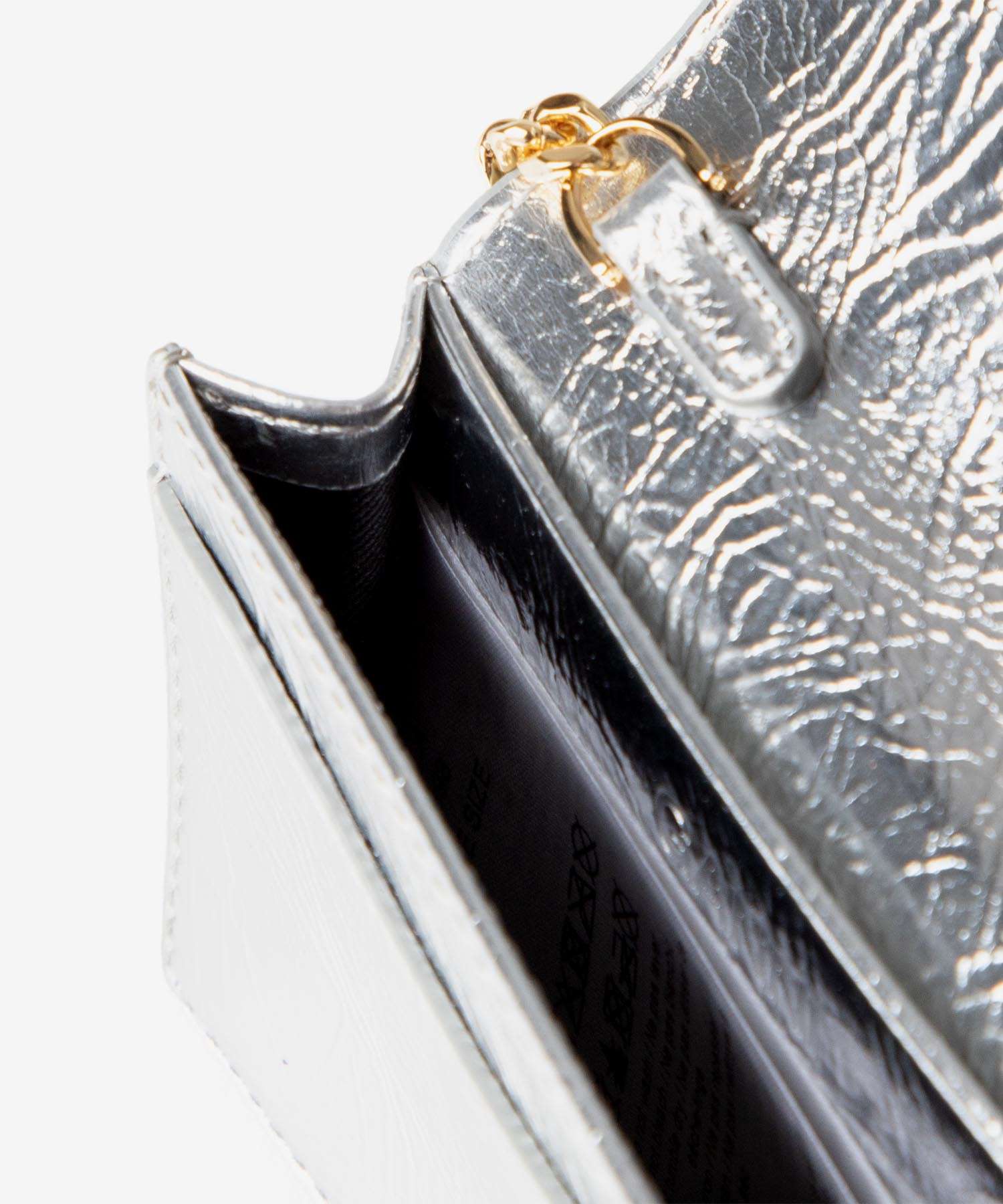 ガニー GANNI ガニー GANNI Bou Flap Card Holder Metallic ボウ フラップ カードホルダー メタリック A6393 カードケース レディース 財布 小物 （SILVER/シルバー） SILVER/シルバー