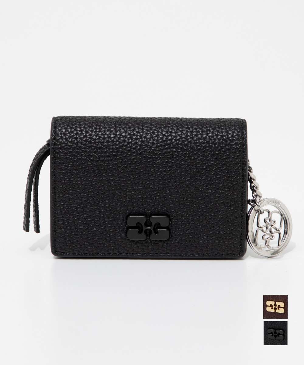 ガニー GANNI ガニー GANNI Card Holder With Flap Grained カードホルダー フラップ付き グレイン A7278 5898 A7279 5898 カードケース レ （CHICORY COFFEE/リコリコーヒー） CHICORY COFFEE/リコリコーヒー