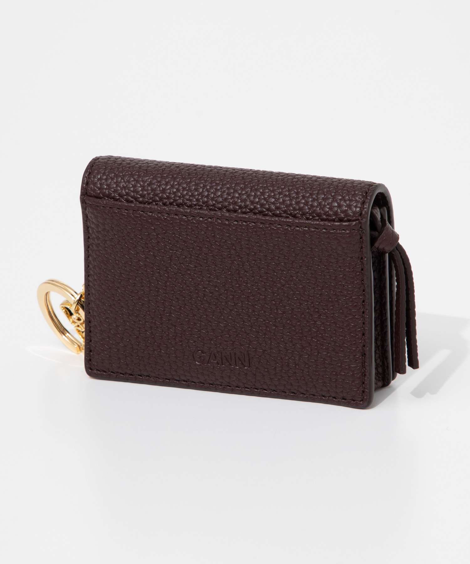 ガニー GANNI ガニー GANNI Card Holder With Flap Grained カードホルダー フラップ付き グレイン A7278 5898 A7279 5898 カードケース レ （CHICORY COFFEE/リコリコーヒー） CHICORY COFFEE/リコリコーヒー