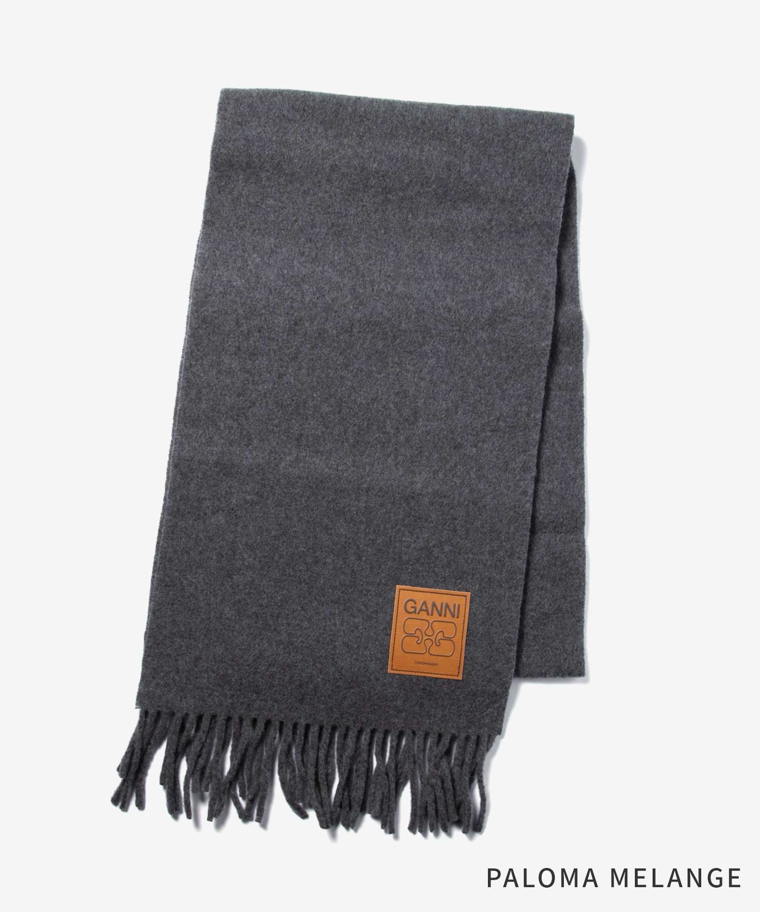 ガニー GANNI ガニー GANNI Wool Scarf ウールスカーフ A6931 5959 A6932 5959 マフラー レディース ファッション小物 （SKY CAPTAIN） SKY CAPTAIN