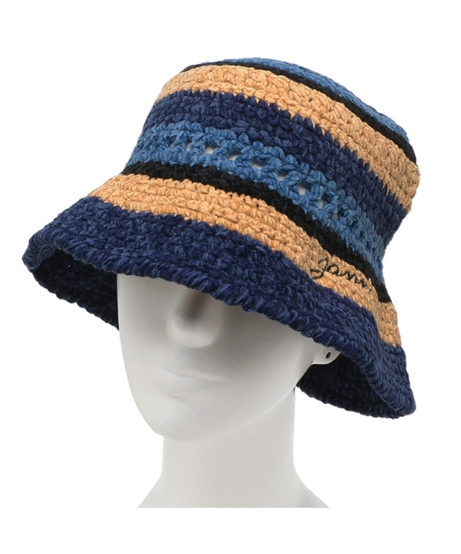 ガニー GANNI 帽子 ネイビー レディース GANNI A5988 999 （BLUE YELLOW） BLUE YELLOW