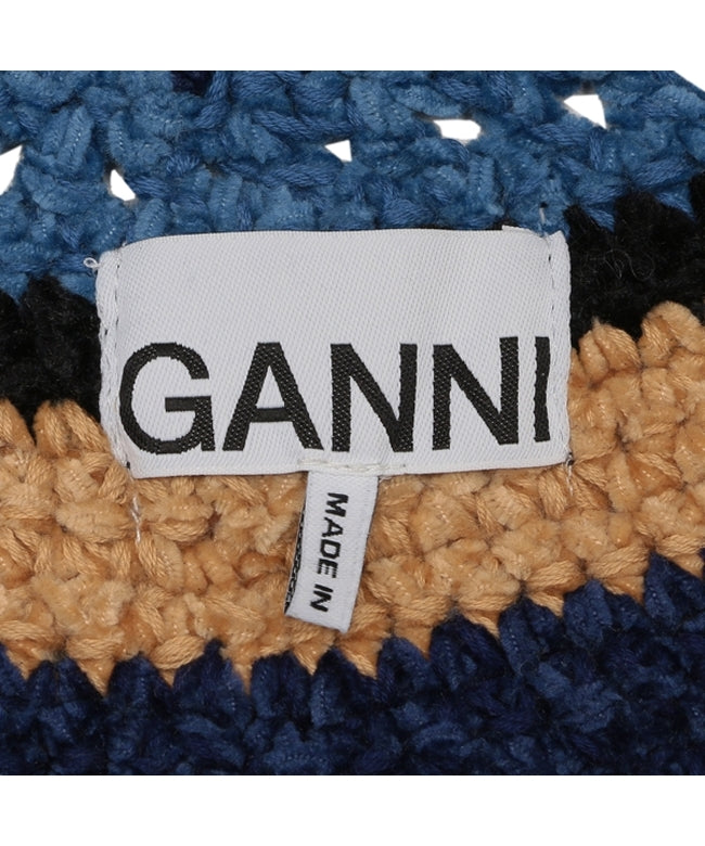 ガニー GANNI 帽子 ネイビー レディース GANNI A5988 999 （BLUE YELLOW） BLUE YELLOW