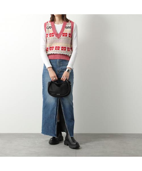 ガニー GANNI GANNI ニットベスト Logo Wool Mix Vest （K2036/523/Frost-Gray） K2036/523/Frost-Gray