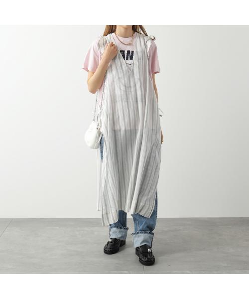 GANNI GANNI Dress F6966 6517 Sleeveless Stripe
