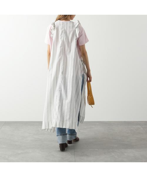 GANNI GANNI Dress F6966 6517 Sleeveless Stripe
