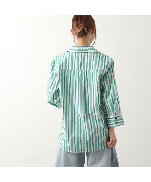 ガニー GANNI GANNI 長袖 シャツ Stripe Cotton Shirt ストライプ
