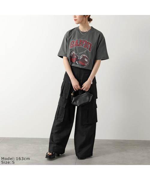 ガニー GANNI GANNI 半袖 Tシャツ Future Heavy Drop Shoulder Tーshirt （T3878/151-Bright-White） T3878/151-Bright-White