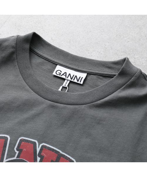 ガニー GANNI GANNI 半袖 Tシャツ Future Heavy Drop Shoulder Tーshirt （T3878/151-Bright-White） T3878/151-Bright-White