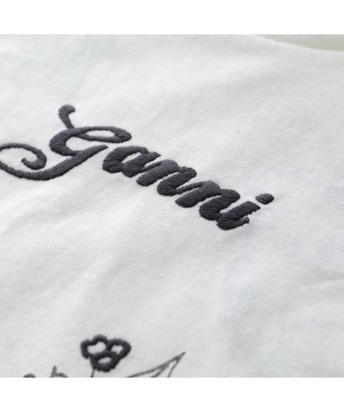 ガニー GANNI GANNI 長袖 Tシャツ T4139 カットソー ロゴ （135/Egret） 135/Egret