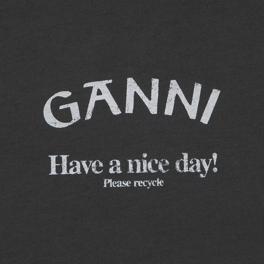ガニー GANNI Tシャツ カットソー カットソー グレー レディース GANNI T3590 490 （VOLCANIC ASH） VOLCANIC ASH