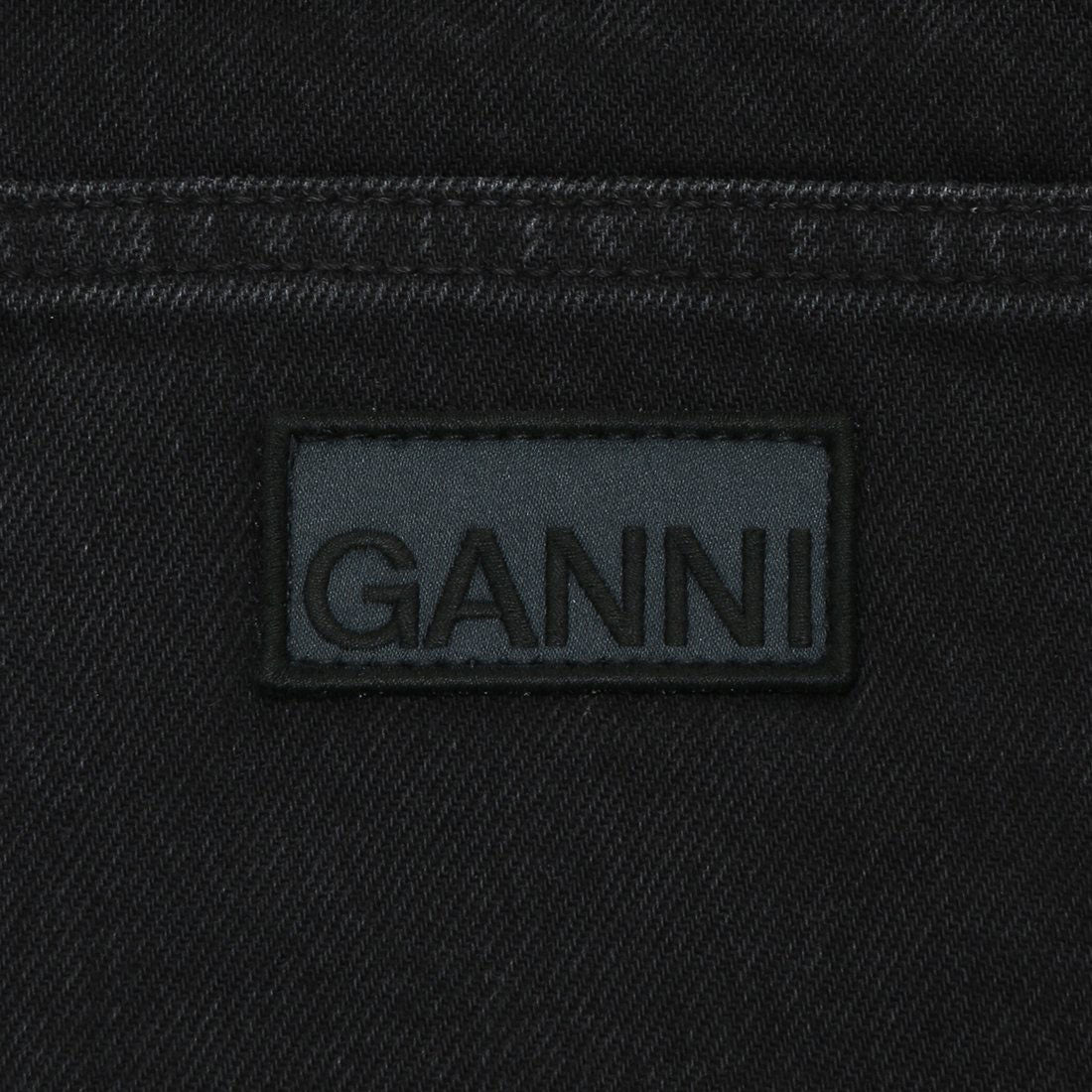 ガニー GANNI パンツ デニム ブラック レディース GANNI J1642 006 （BLACK） BLACK