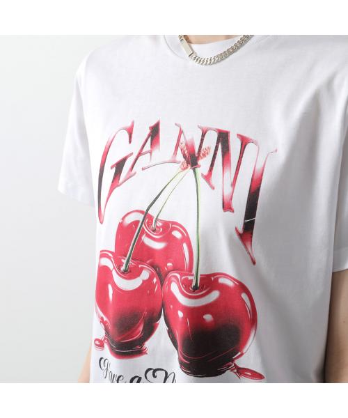 Tシャツ・カットソー Ganni T-Shirt Cherry In Cotone Organico Ganni T-Shirt Cherry In Cotone (Ganni/Tシャツ・カットソー