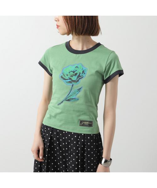 ガニー GANNI GANNI 半袖 Tシャツ Basic Cotton Jersey Baby Fit T-shirt （T4227/368-Stone-Green） T4227/368-Stone-Green