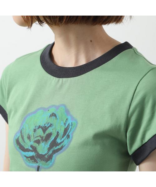 ガニー GANNI GANNI 半袖 Tシャツ Basic Cotton Jersey Baby Fit T-shirt （T4227/368-Stone-Green） T4227/368-Stone-Green