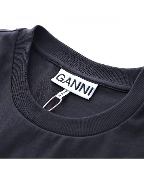 ガニー GANNI GANNI Tシャツ Basic Cotton Jersey Banana Relaxed T-shirt （252/Phantom） 252/Phantom