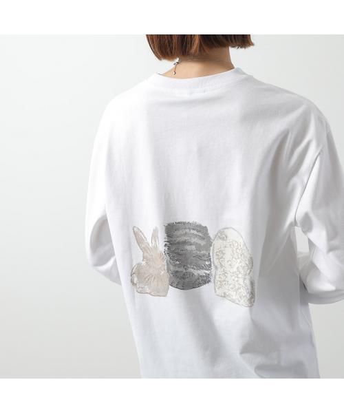 ガニー GANNI GANNI ロンT Re-cut Heavy Jersey Animals Long sleeve T4275 （151/Bright-White） 151/Bright-White