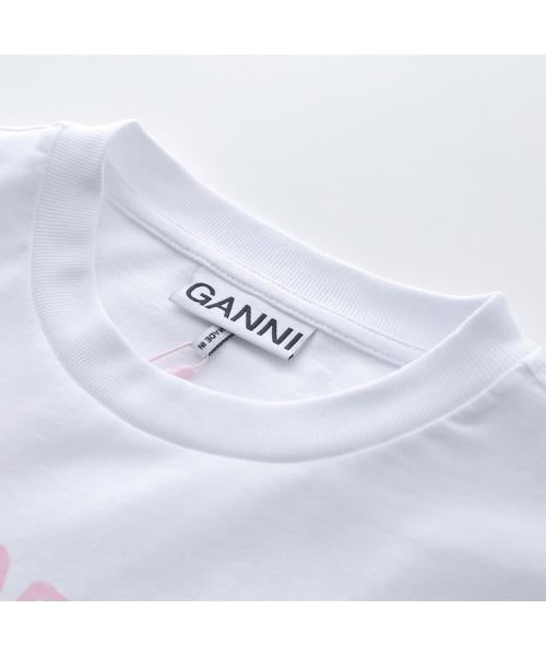 ガニー GANNI GANNI ロンT Re-cut Heavy Jersey Animals Long sleeve T4275 （151/Bright-White） 151/Bright-White