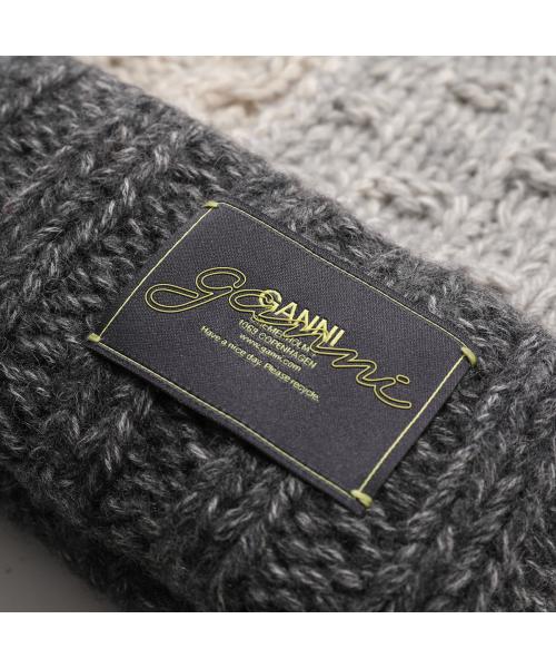 ガニー GANNI GANNI ニット帽 A6661 5940 ニットキャップ （999/Multicolour/グレー） 999/Multicolour/グレー