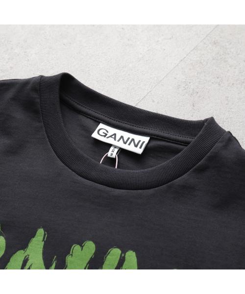 ガニー GANNI GANNI 半袖 Tシャツ Basic Cotton Jersey T-shirt A1050048 （151/Bright-White/ホワイト） 151/Bright-White/ホワイト