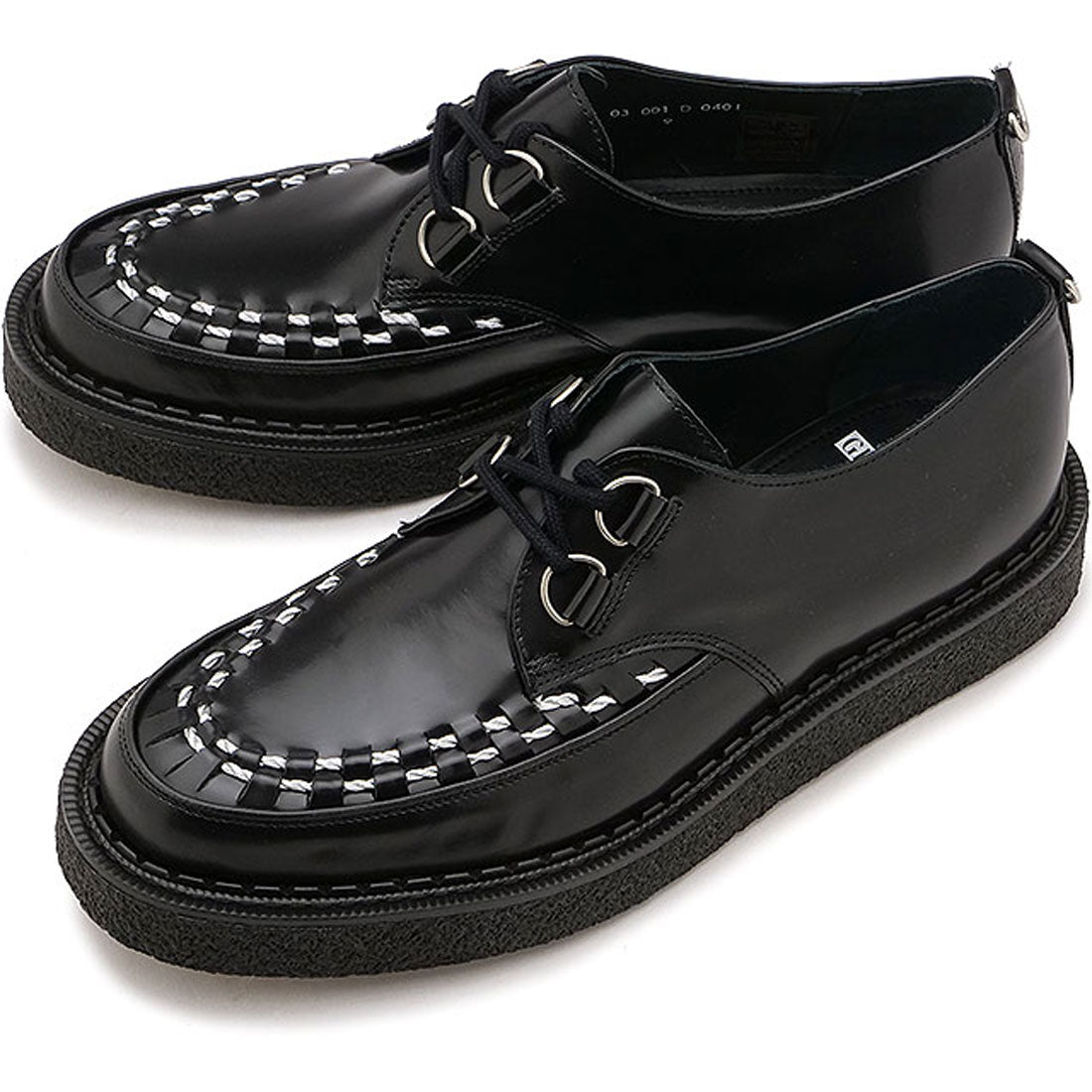 ジョージコックス GEORGE COX HATTON BLACK-STEEL-INTERLACE [03-001-D-040I FW24],BLACK-STEEL-INTERLACE