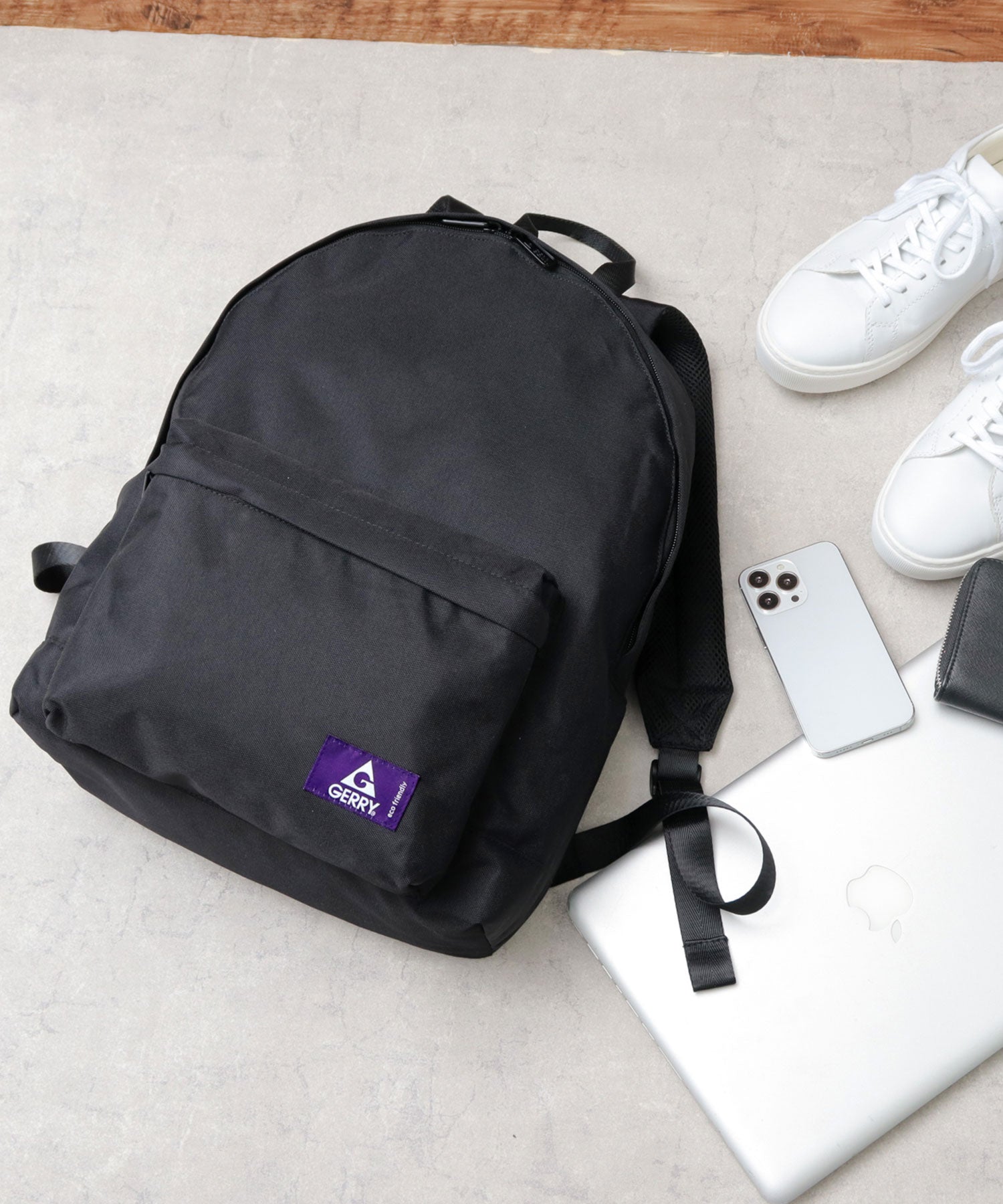 ジェリー GERRY 撥水加工 リサイクルポリエステル REPREVE デイパック リュック 通勤バッグ PCバッグ