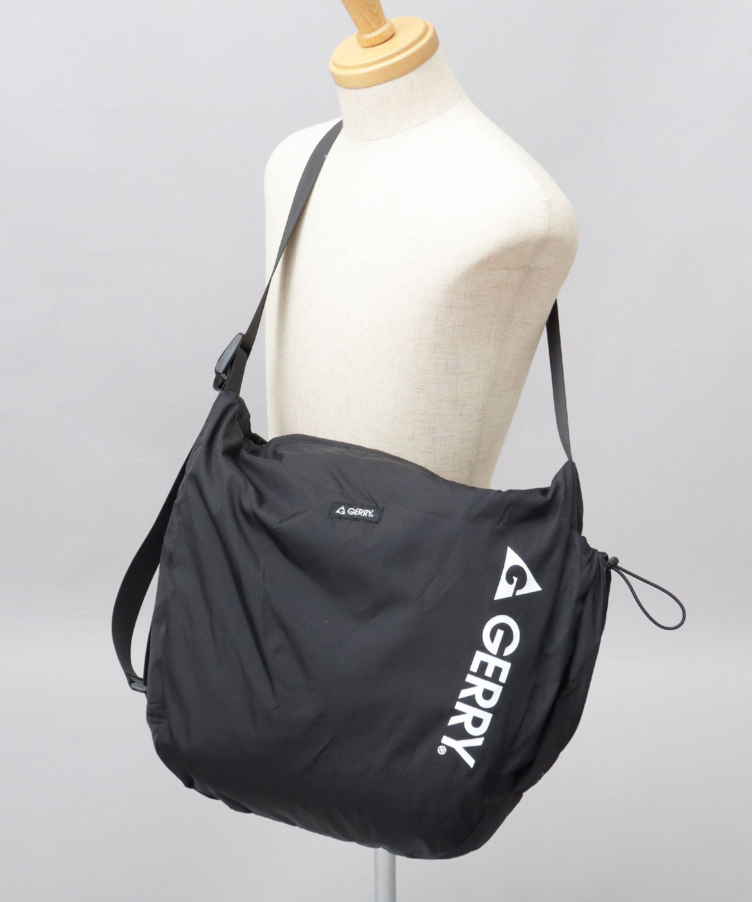 GERRY Shoulder Bag Men's Bag Black Large Capacity Bigger Crossbody