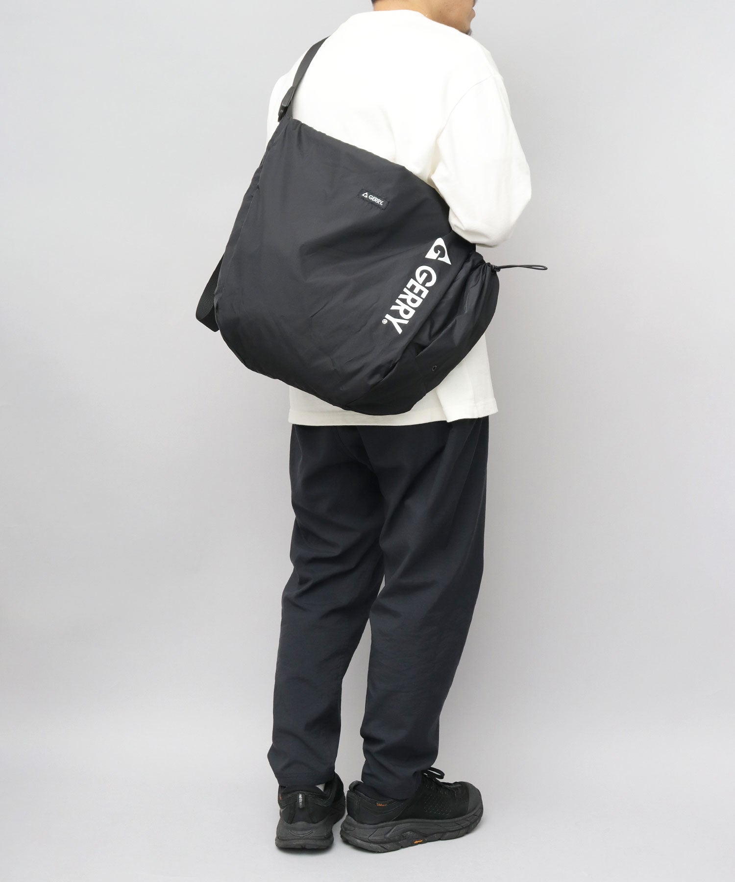 GERRY Shoulder Bag Men's Bag Black Large Capacity Bigger Crossbody