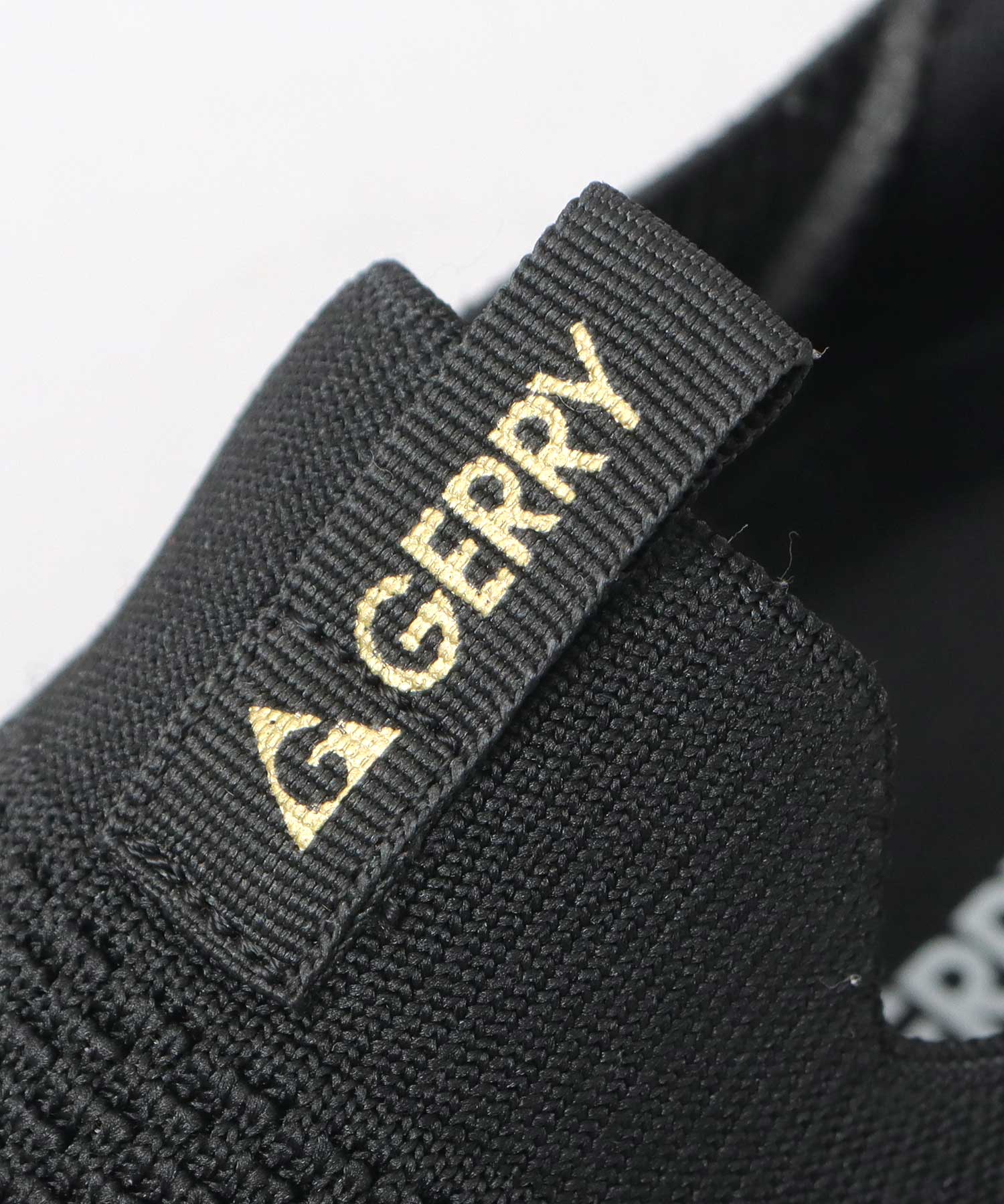 ジェリー GERRY 軽量 厚底 スリップイン ニット スリッポン スニーカー （ブラック） ブラック