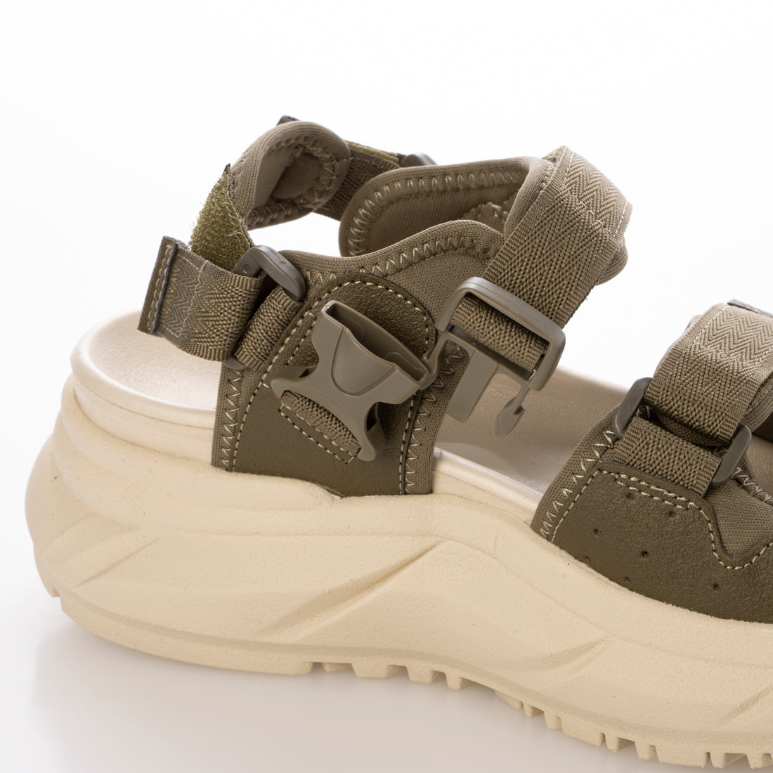 ジェリー GERRY GERRY ジェリー サンダル レディース 厚底 スポーツサンダル 軽量 ストラップ バックル 履きやすい おしゃれ （KHAKI） KHAKI