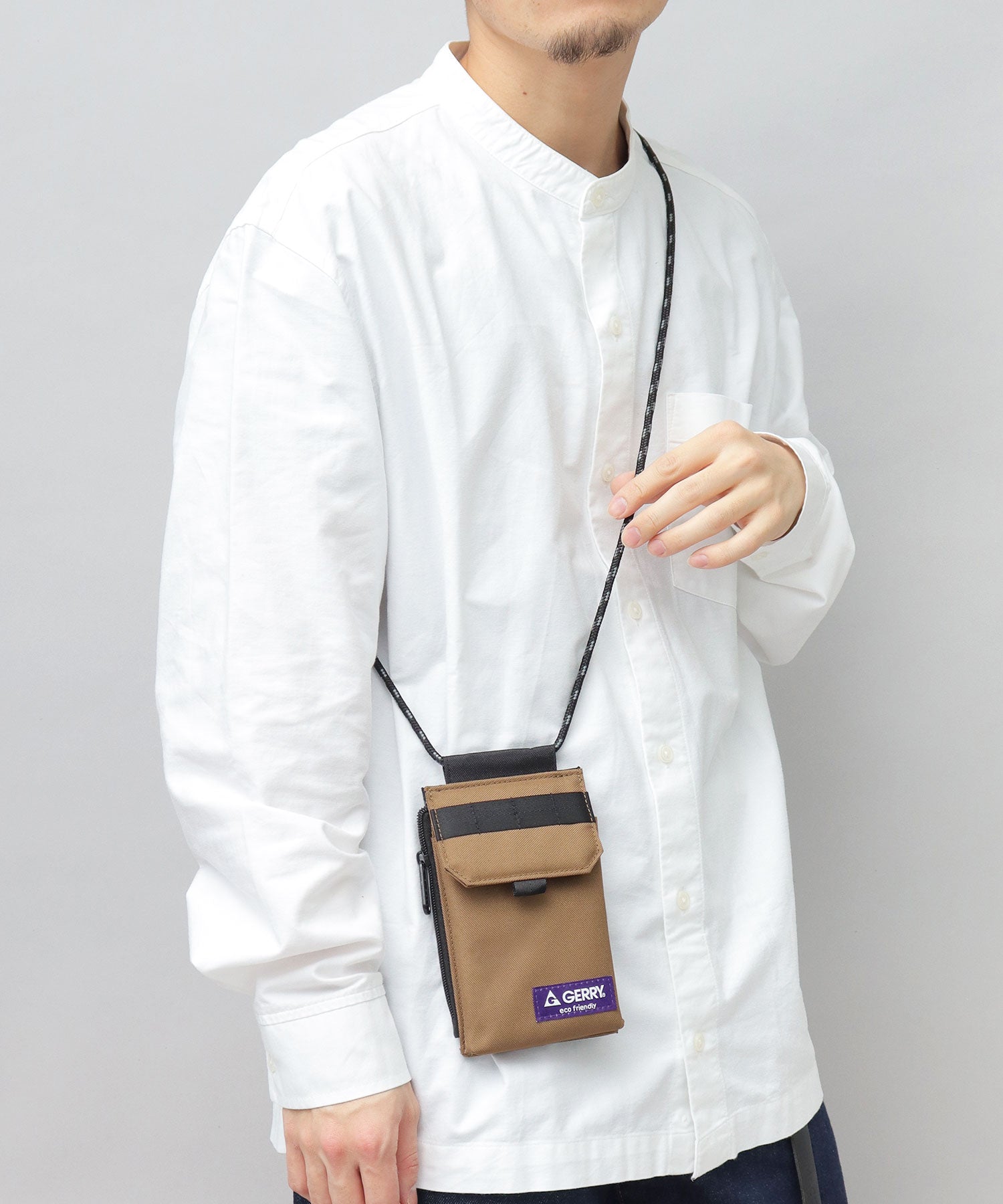 ジェリー GERRY スマホポーチ スマホショルダー 撥水加工 REPREVE スマホ マルチポーチ