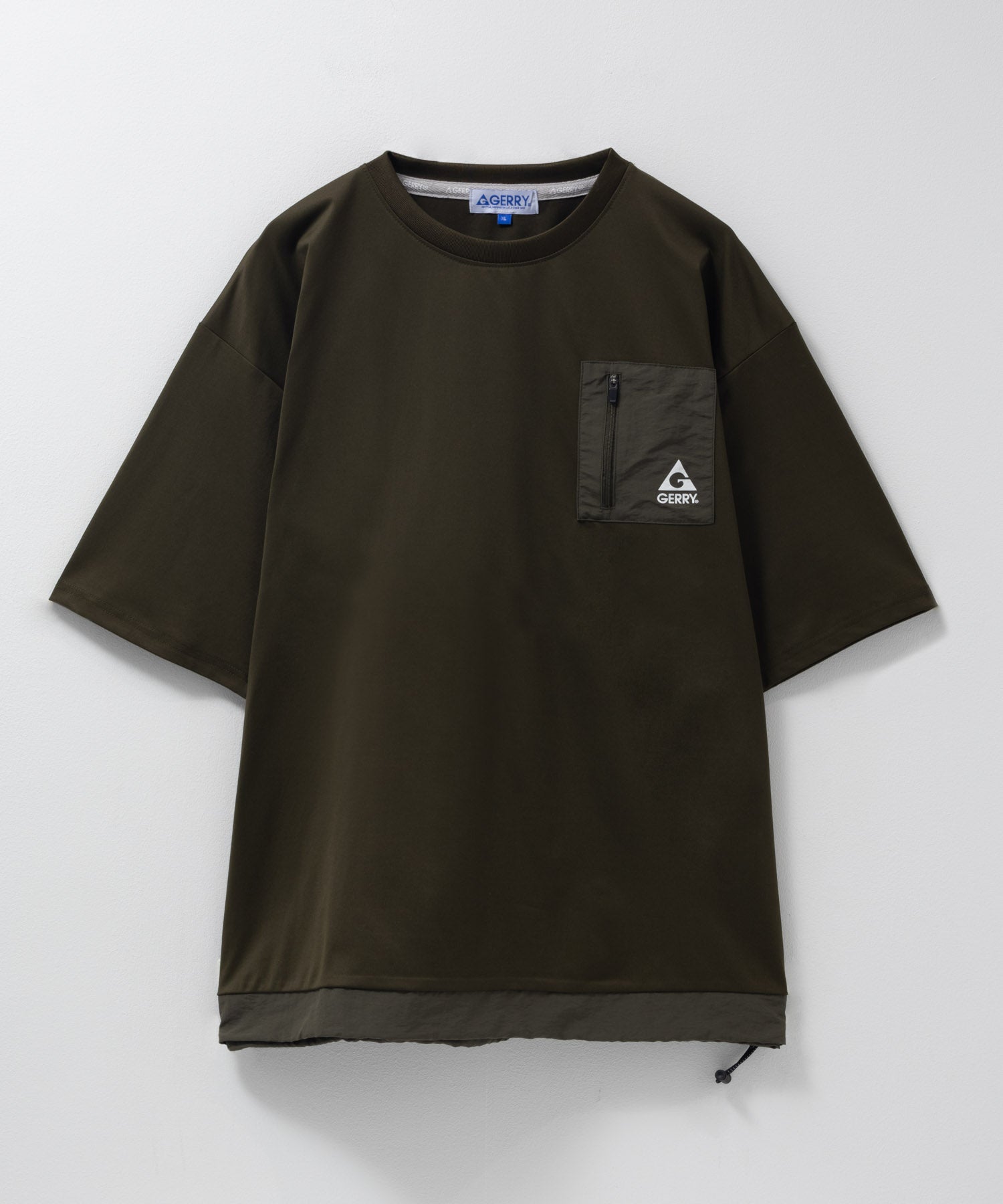 ジェリー GERRY ドローコードポケットTシャツ （カーキ） カーキ