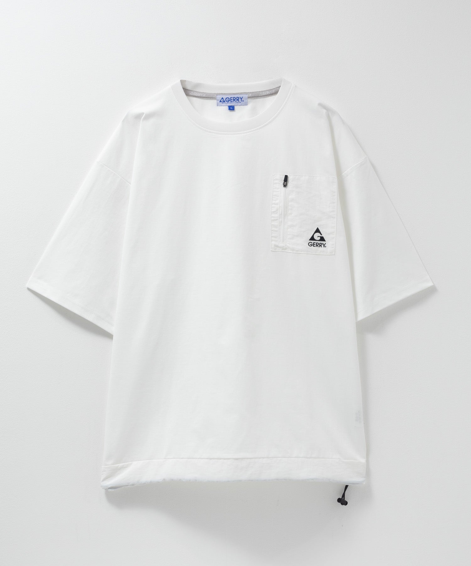 ジェリー GERRY ドローコードポケットTシャツ （ホワイト） ホワイト
