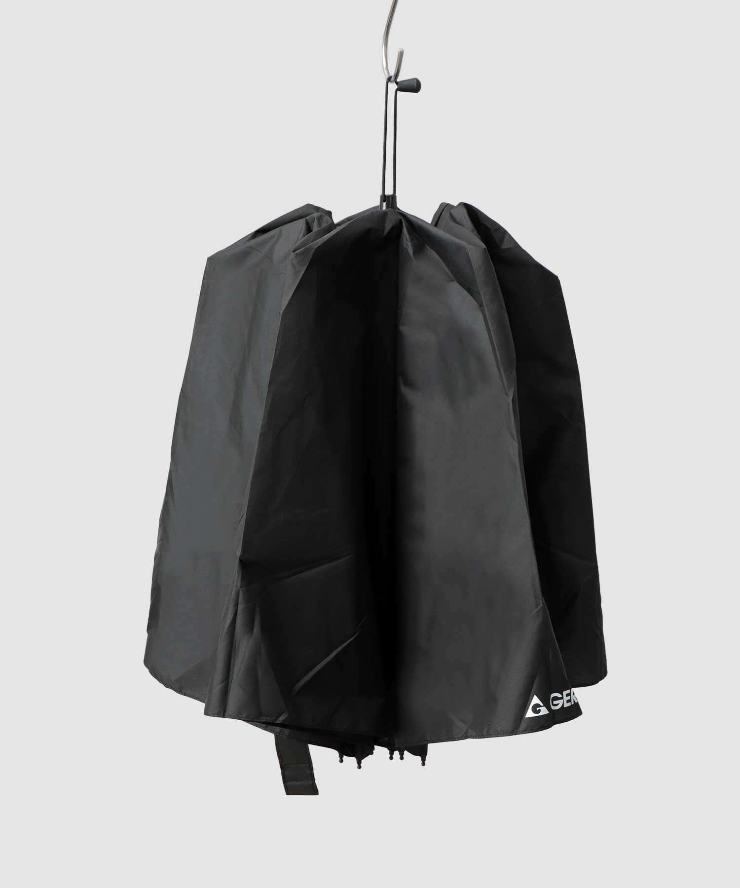 ジェリー GERRY 超撥水 軽量・スリム スマート メンズ折傘 大きめサイズ 58cm カラビナ付き （ベージュ） ベージュ