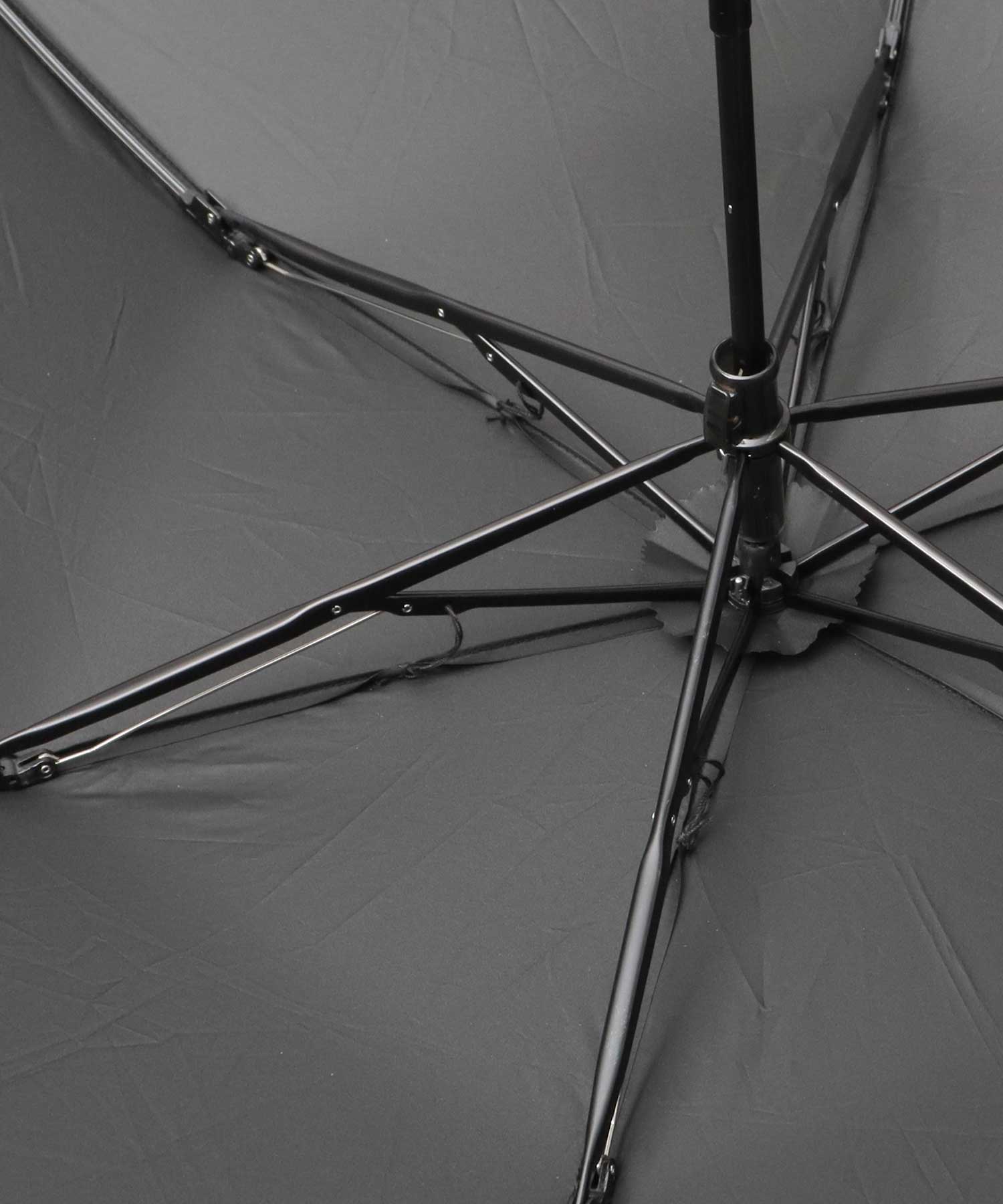 ジェリー GERRY 超撥水 軽量・スリム スマート メンズ折傘 大きめサイズ 58cm カラビナ付き （ベージュ） ベージュ