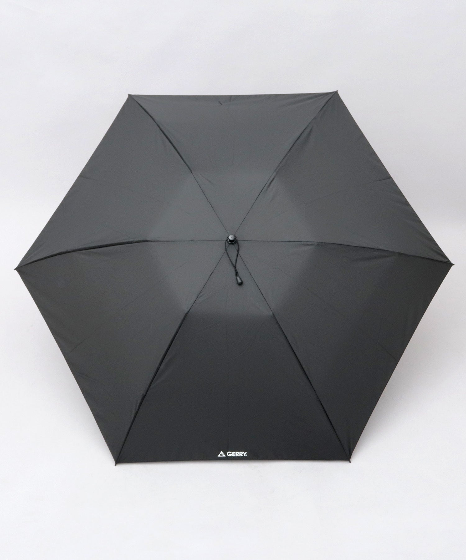 ジェリー GERRY 超撥水 軽量・スリム スマート メンズ折傘 大きめサイズ 58cm カラビナ付き （ベージュ） ベージュ