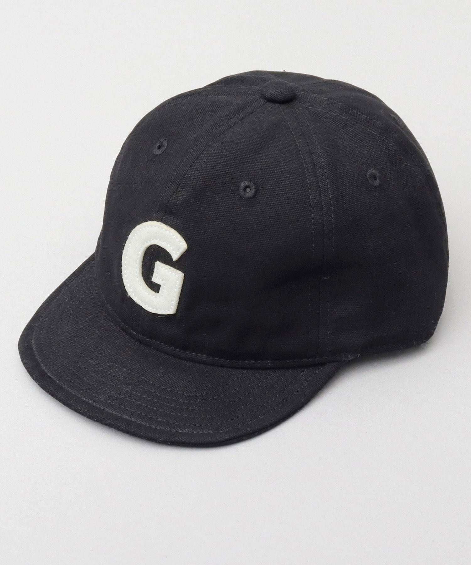 ジェリー GERRY フェルトワッペン キャンバス デニム ボールキャップ ショートバイザー アンパイアキャップ