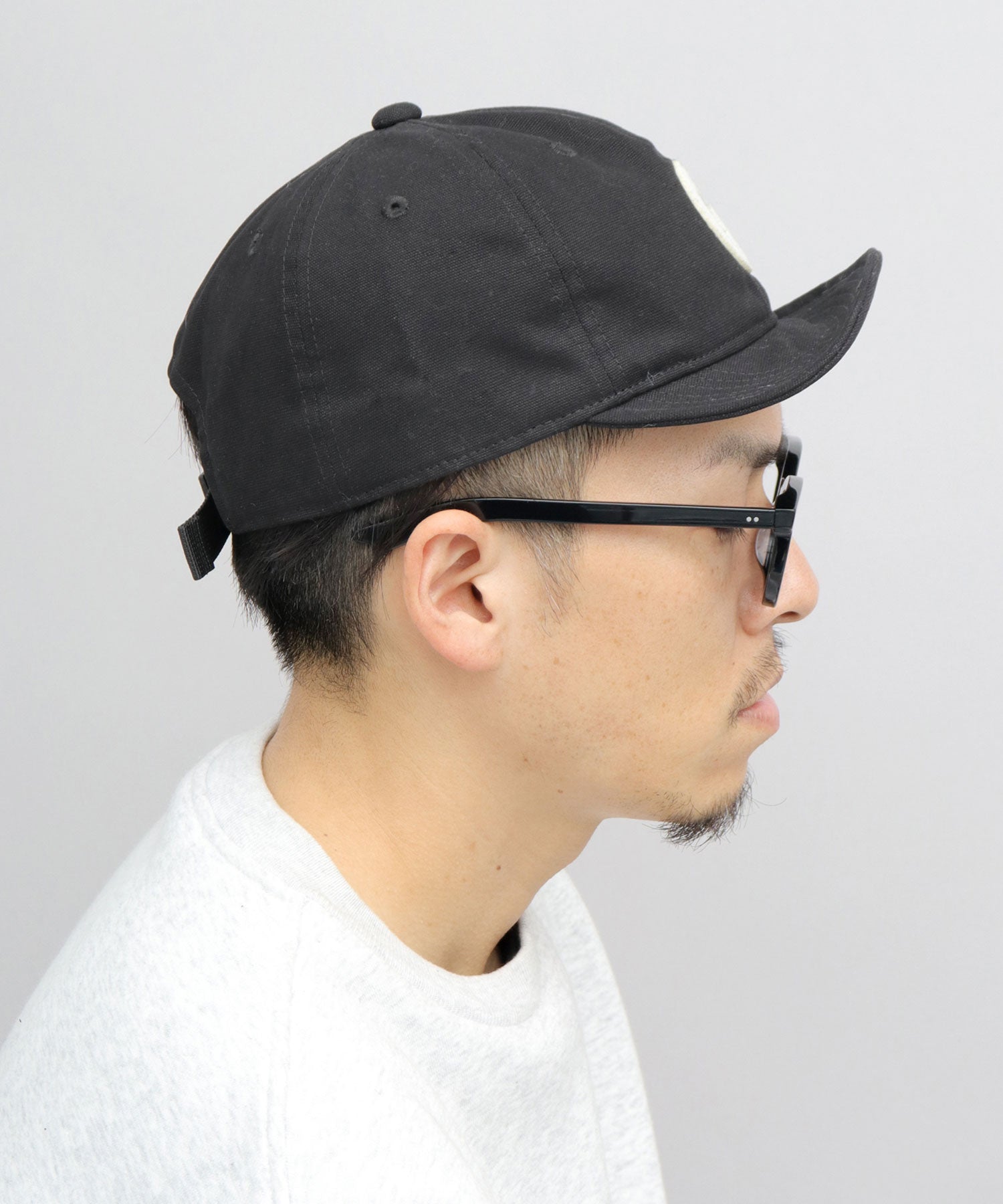 ジェリー GERRY フェルトワッペン キャンバス デニム ボールキャップ ショートバイザー アンパイアキャップ