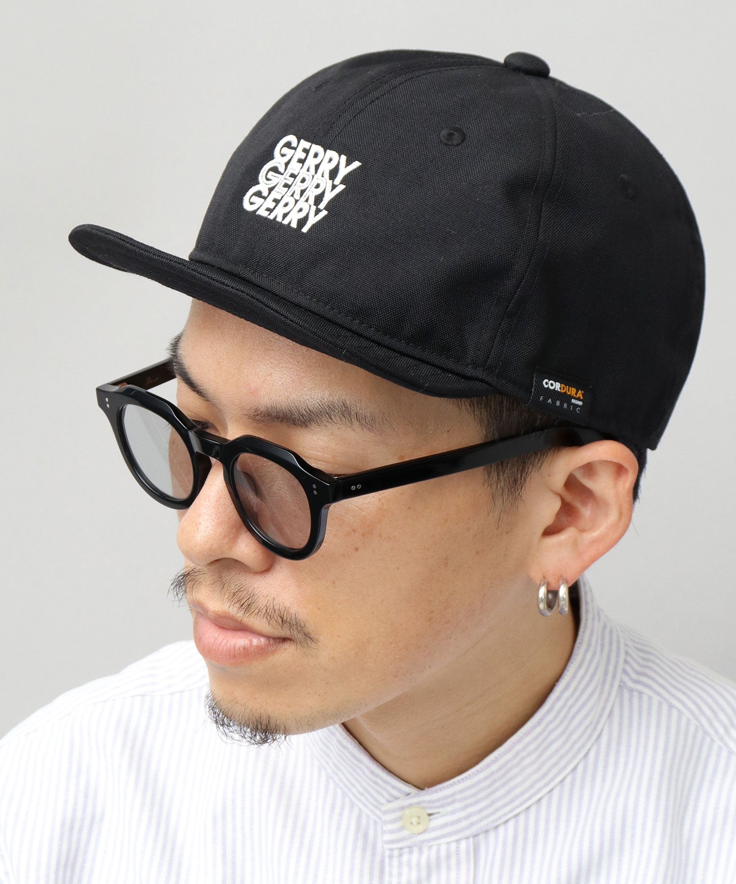 ジェリー GERRY A.M.S.別注 ロゴ刺繍 CORDURAナイロン ショートバイザー ショートキャップ