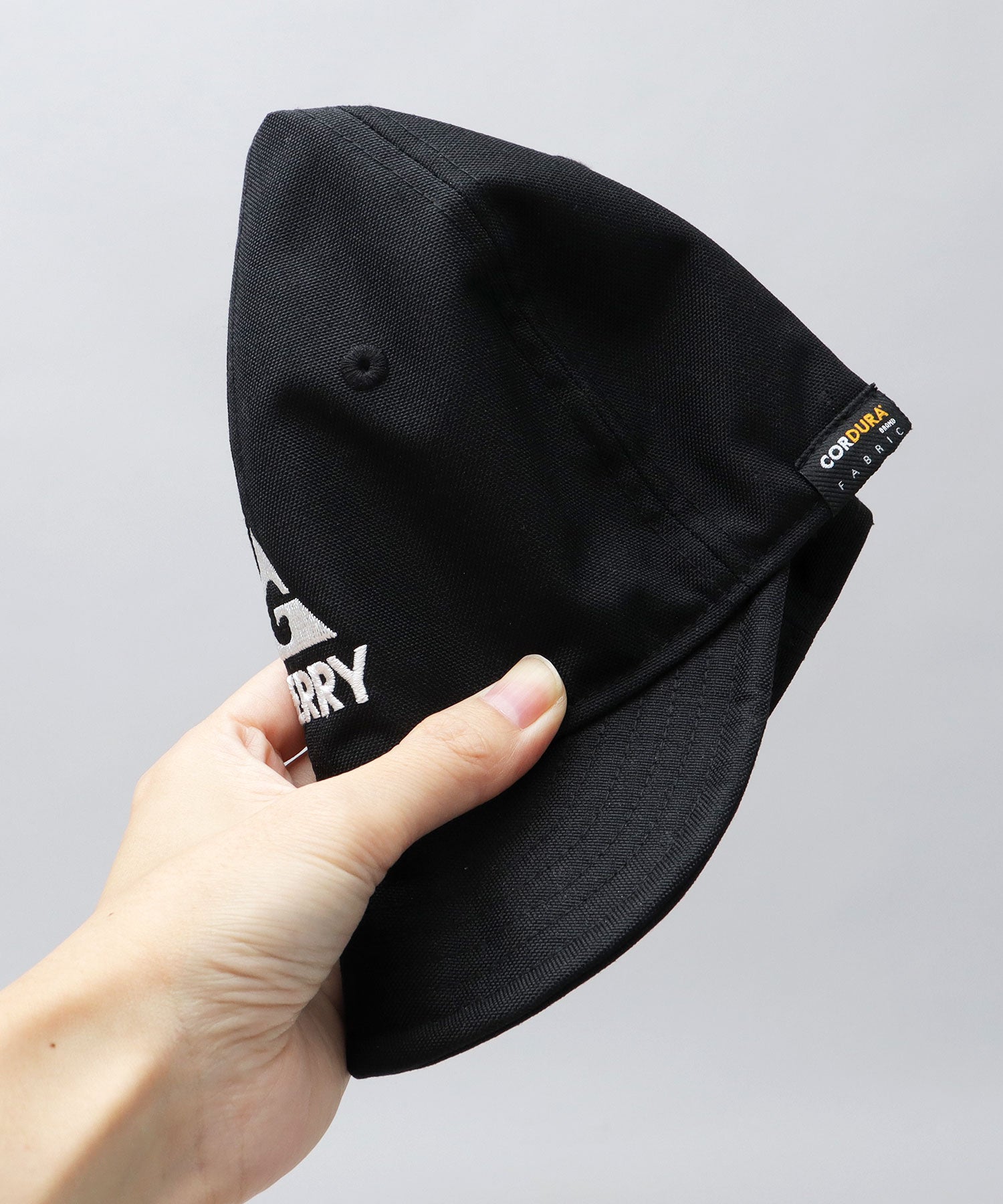ジェリー GERRY A.M.S.別注 ロゴ刺繍 CORDURAナイロン ショートバイザー ショートキャップ