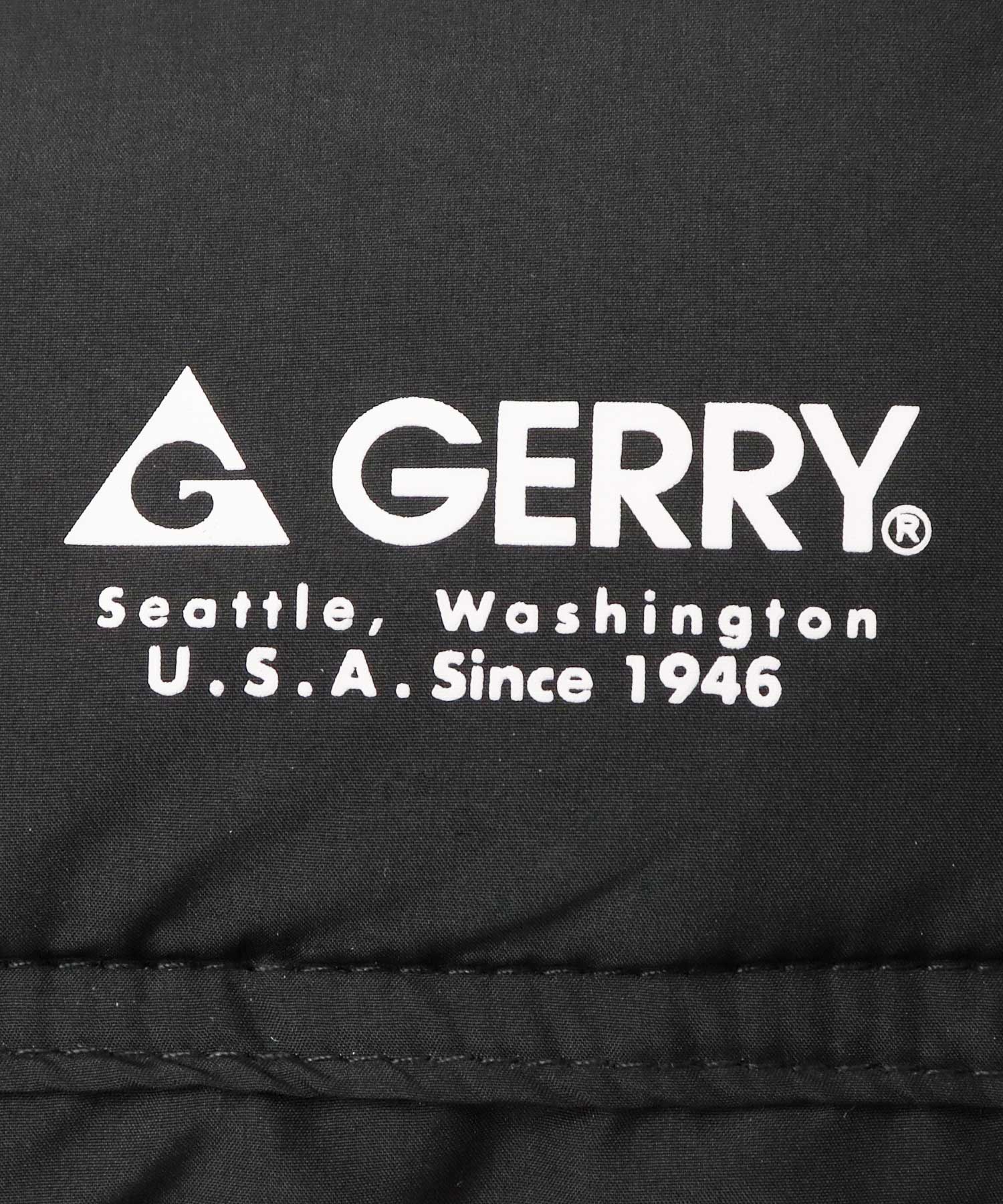 ジェリー GERRY ダウンマフラー ショール 中綿 ポケット付き ビッグシルエット 防寒 秋 冬 アウトドア