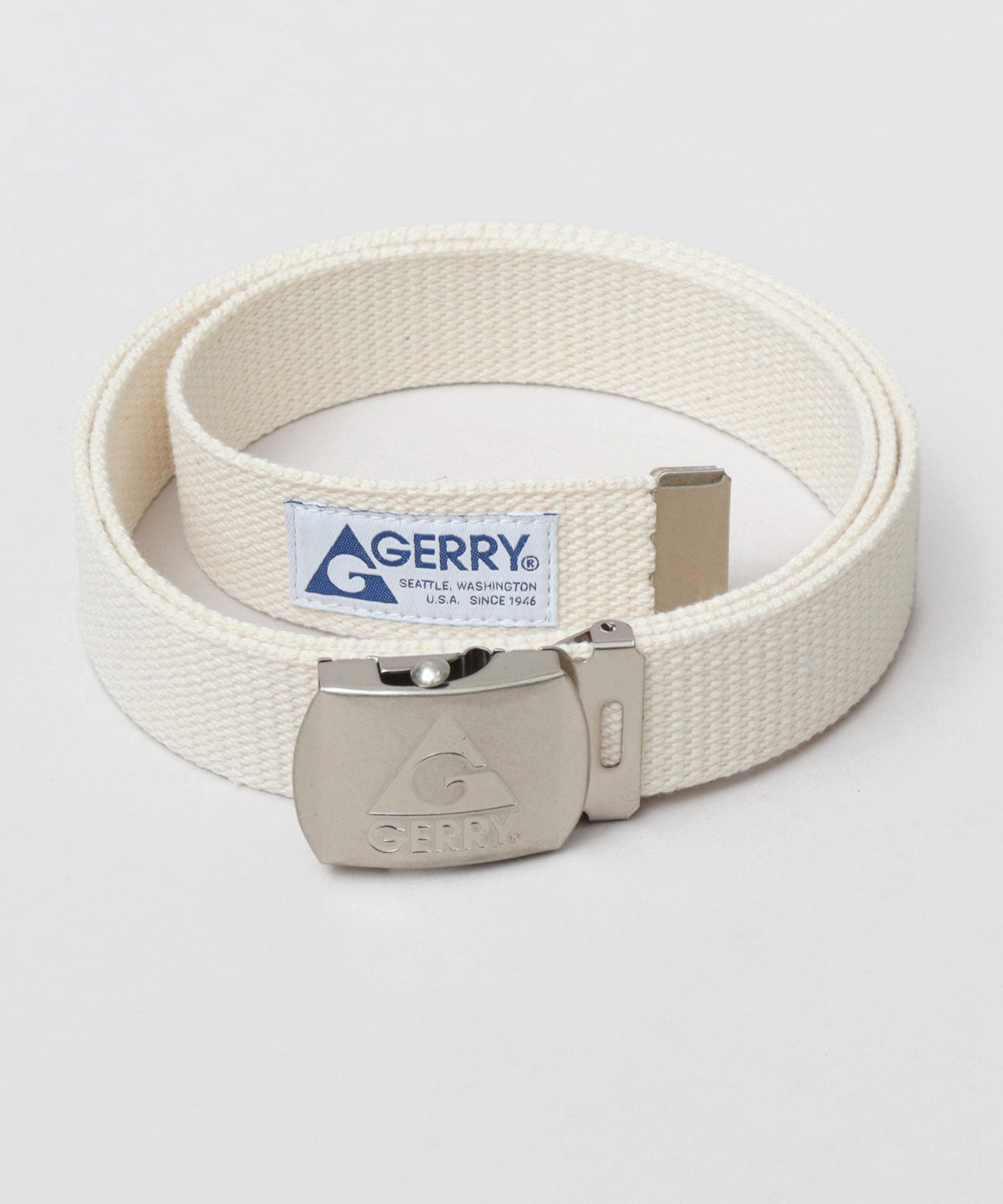 JERRY GERRY Antique Silver Buckle Gacha Belt Matte Black Gacha Belt GI Belt