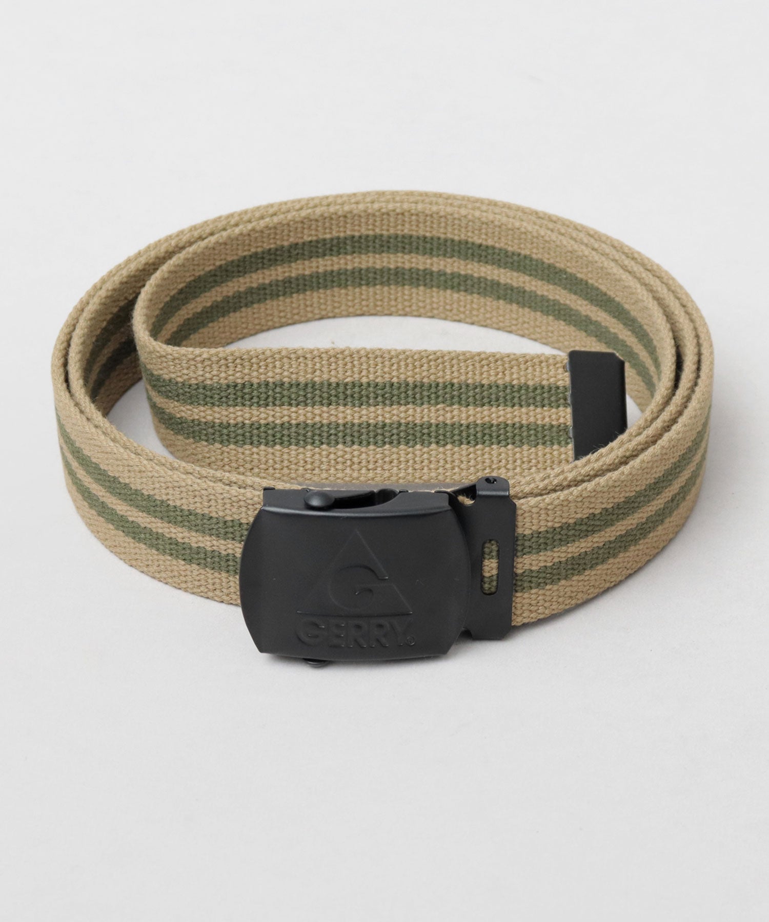 JERRY GERRY Antique Silver Buckle Gacha Belt Matte Black Gacha Belt GI Belt