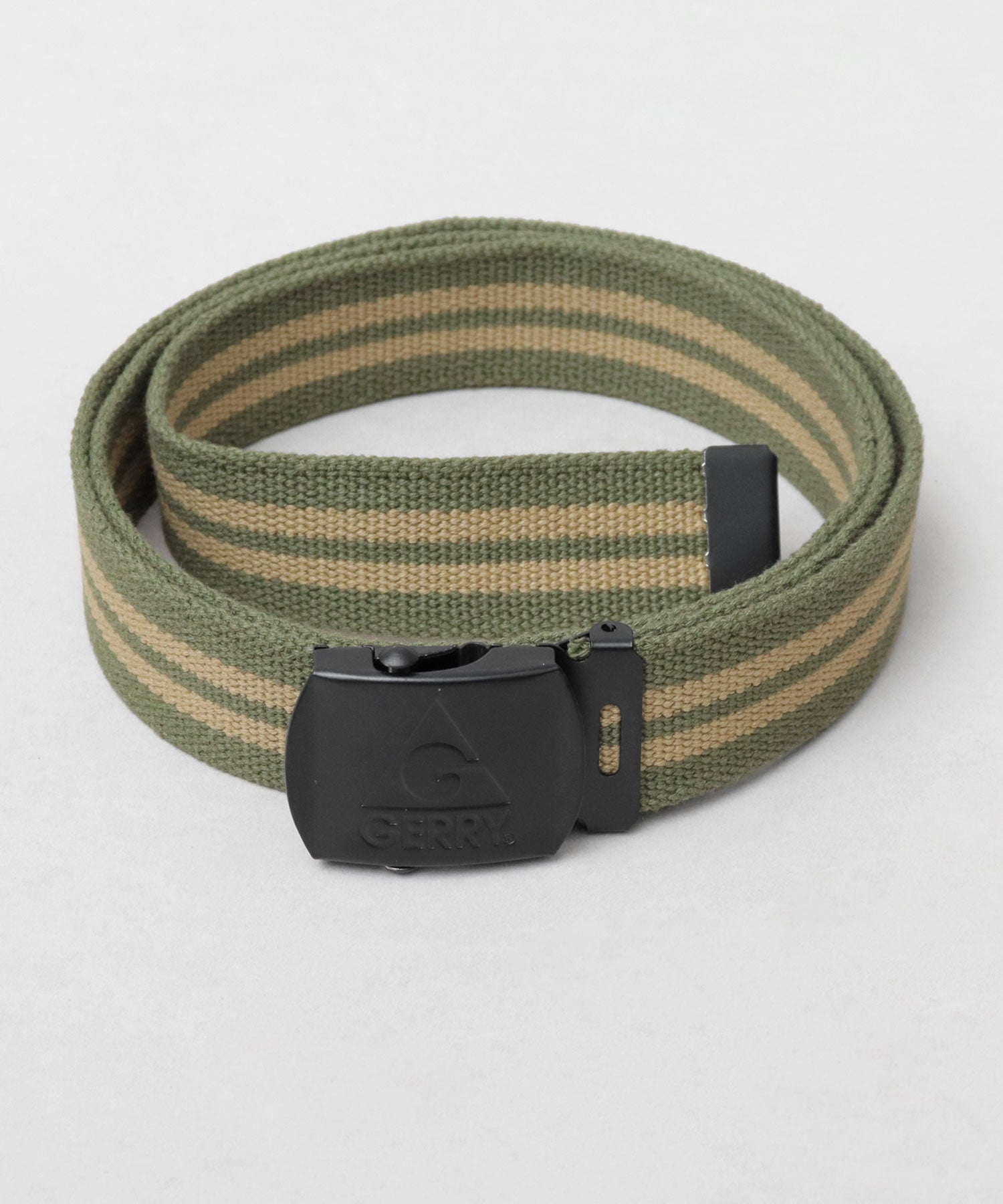 JERRY GERRY Antique Silver Buckle Gacha Belt Matte Black Gacha Belt GI Belt