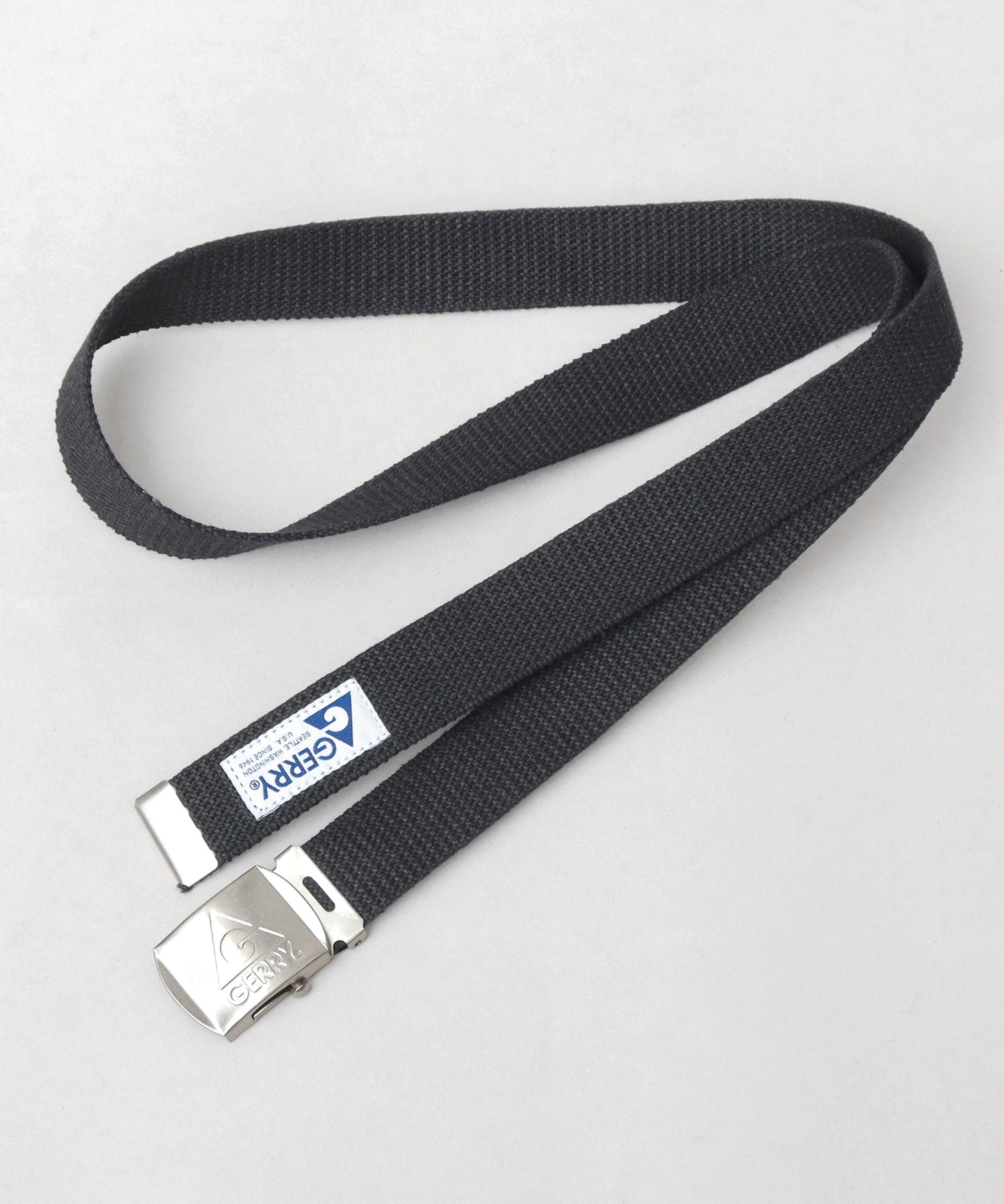 JERRY GERRY Antique Silver Buckle Gacha Belt Matte Black Gacha Belt GI Belt