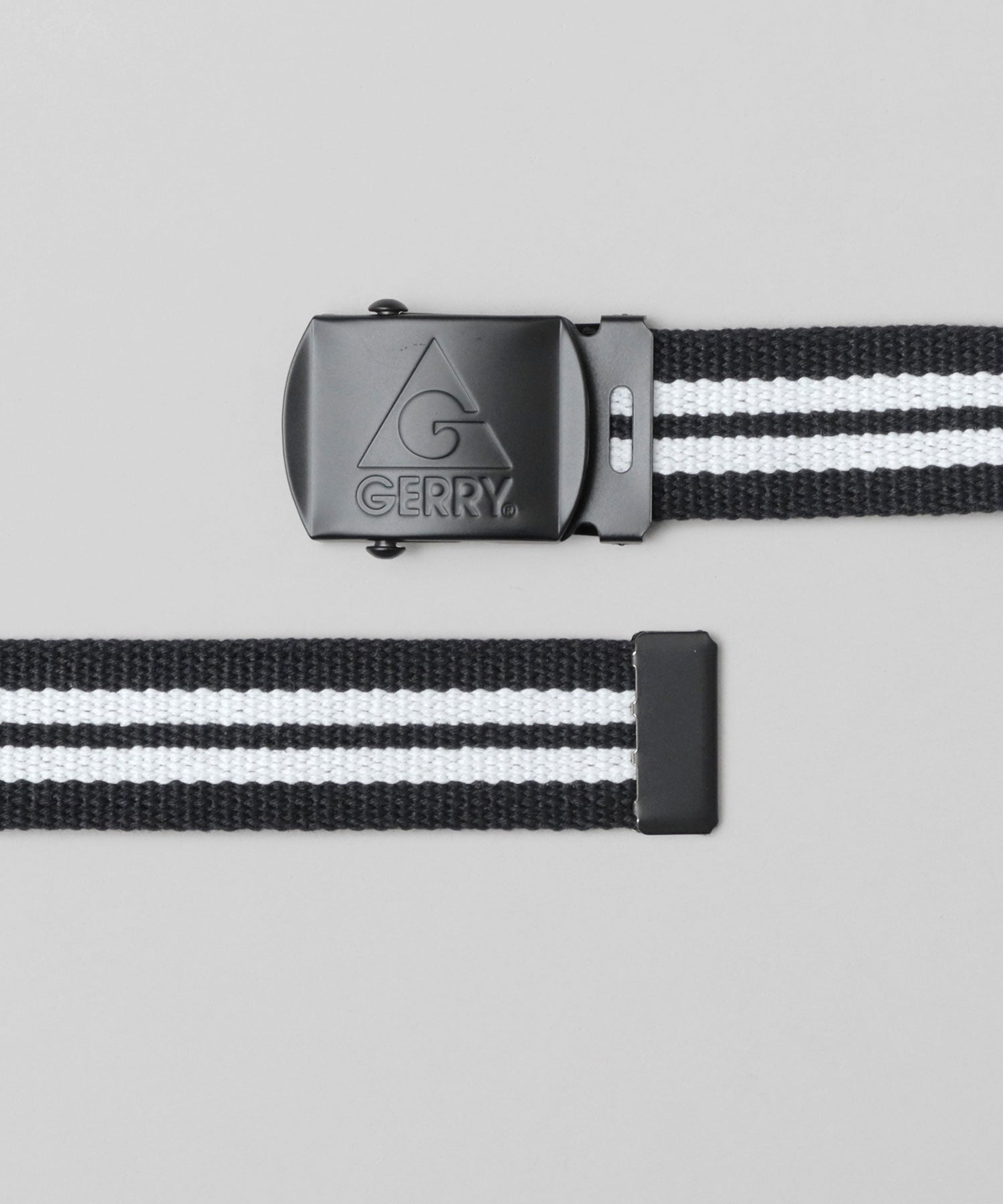 JERRY GERRY Antique Silver Buckle Gacha Belt Matte Black Gacha Belt GI Belt