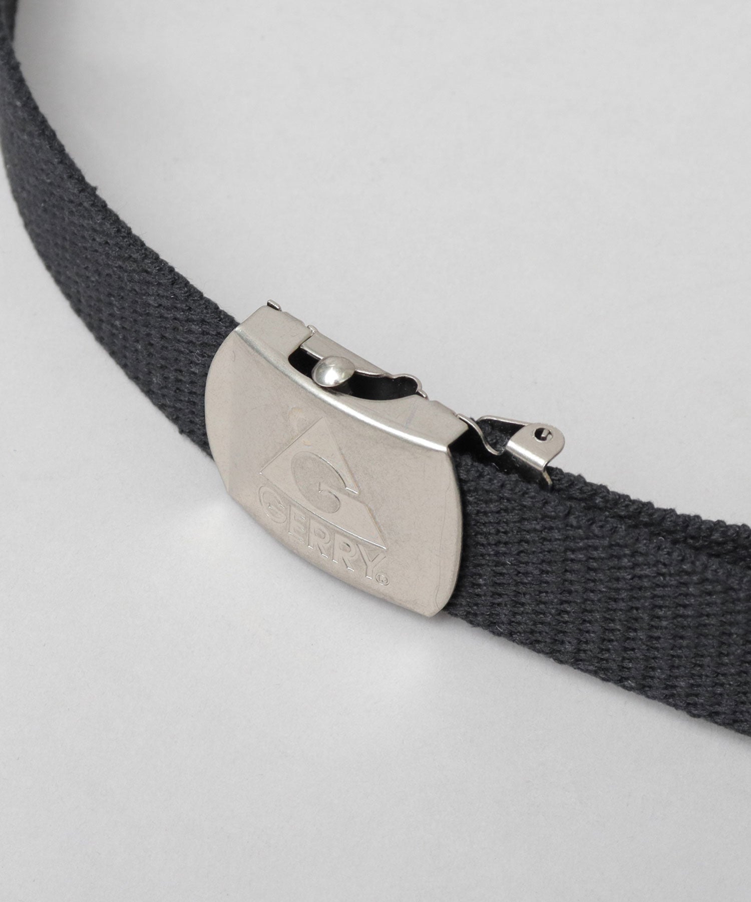 JERRY GERRY Antique Silver Buckle Gacha Belt Matte Black Gacha Belt GI Belt