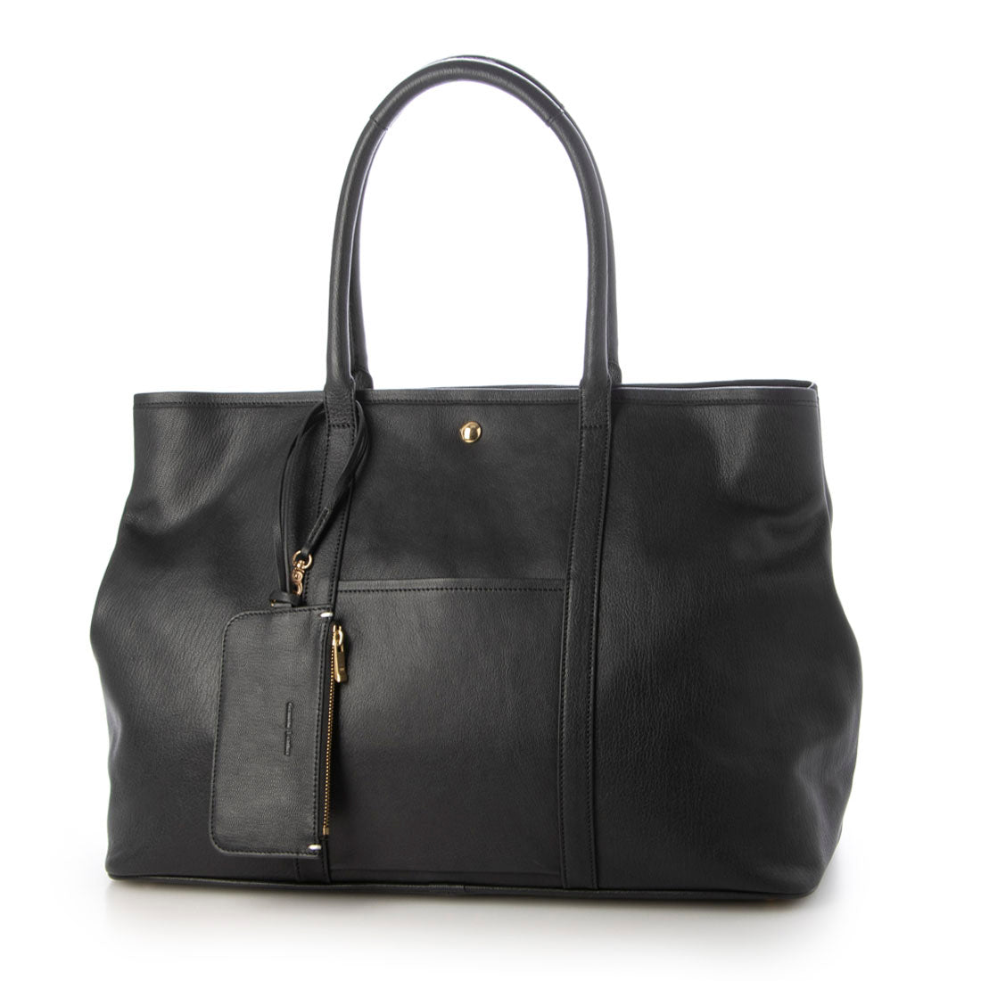 Genuine Leather Tote Bag Big with Pouch