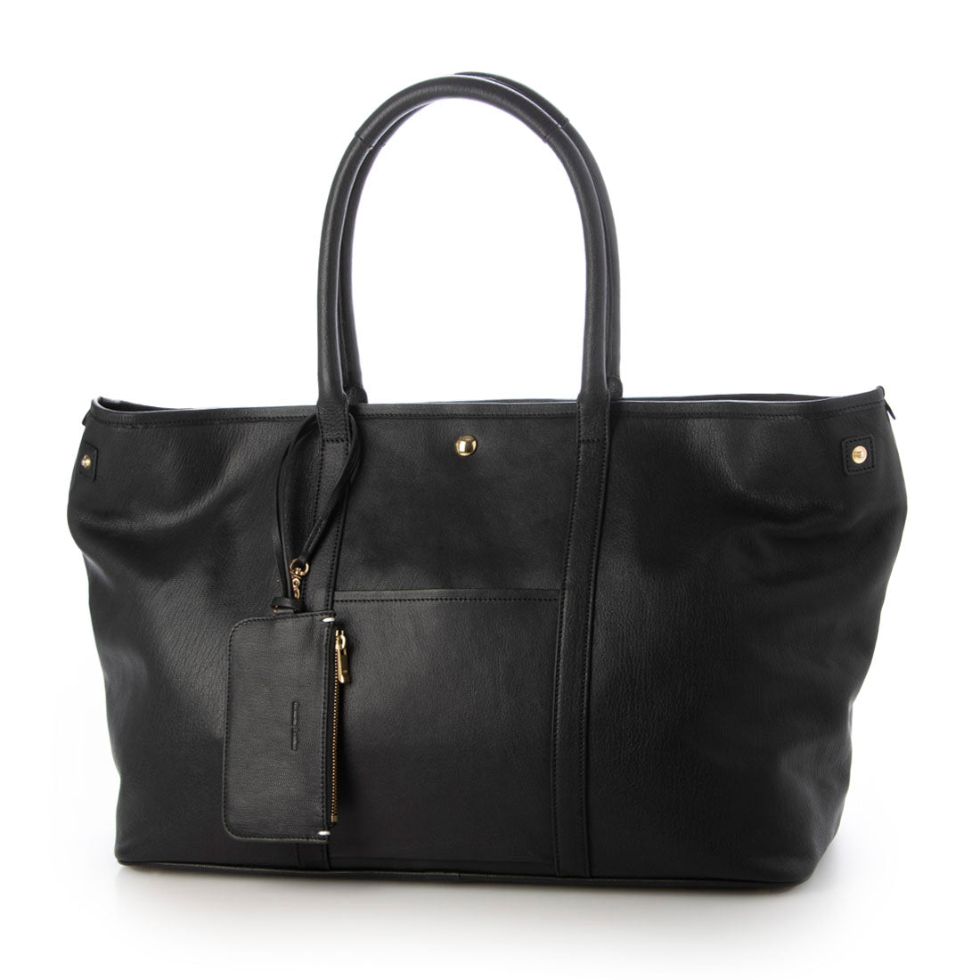 Genuine Leather Tote Bag Big with Pouch